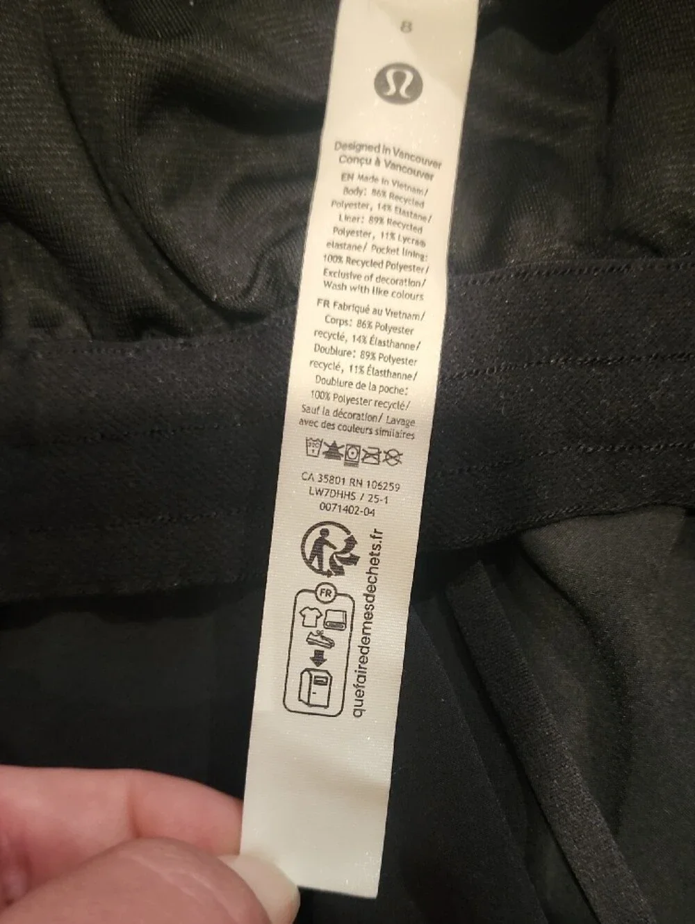 lululemon athletica Black Layered Running Shorts